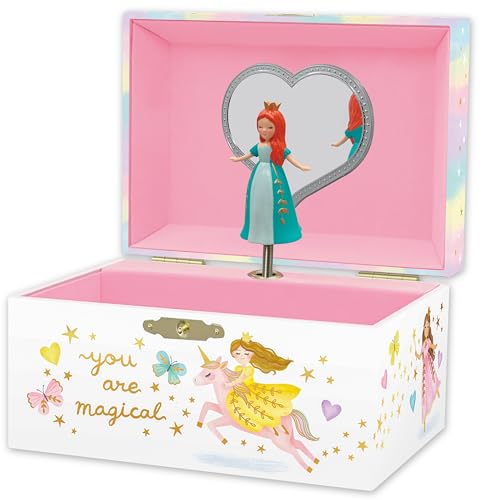 Giggle & Honey® Musical Princess Jewelry Box for Girls | Music Boxes for Little Girls, Toddler Jewelry Box for 4 Year Old Kids, Toys for Toddlers, Birthday Gifts for Kids 5-9 Years - style: Perfect Princess