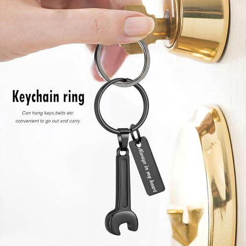 Oinsi Men's Cremation Jewelry Made Of 316L Stainless Steel Hammer Memorial Urn Necklace Pendant Keepsake Holder Jewelry For Ashes - color: B-Black