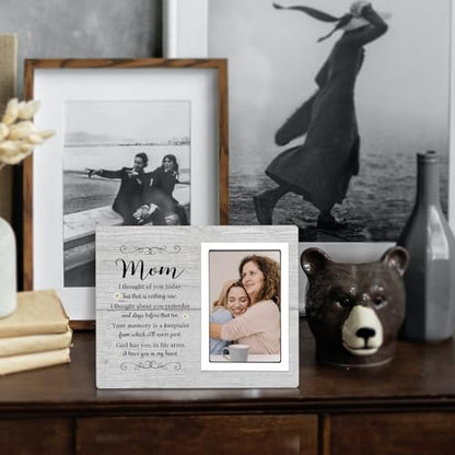 SteadStyle Mom Memorial Picture Frame– Memorial Gifts for Loss of Mother | Sympathy Gifts for Loss of Mom – Bereavement Keepsake for Loved One – Remembrance Photo Frame, Fits 4x6 Inch Photo