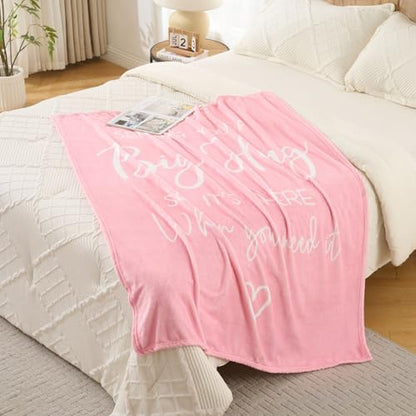 Thinking of You Gifts for Women Men – Get Well Blanket 50x60 Inch, Pink Flannel Comfort Hug Blanket, Sympathy Throw for After Surgery, Chemo, Illness, Recovery - color: Get Well-pink