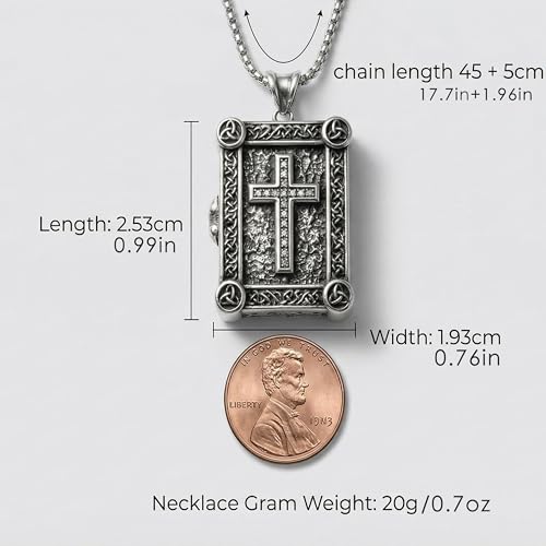 925 Sterling Silver Patron Saint Necklace Amulet Miraculous Medal Pendant Jewelry for Men Women with Friendship Talisman Travel Inspirational Gifts - color: Black-J-1
