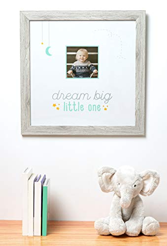 Kate & Milo Dream Big Wall Art Rustic Wood Frame, Woodland Nursery Décor - style: Dream Big
