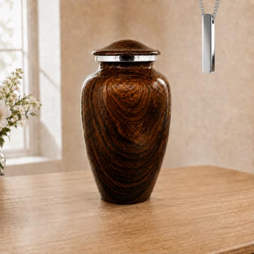 Plant Urn-Parent (Walnut Grain Large, Urns) - color: Walnut Grain Large
