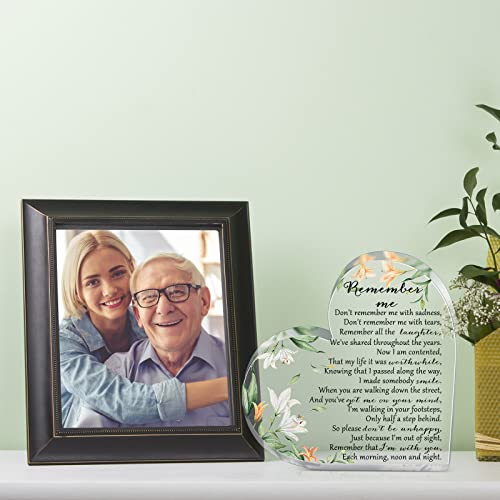 Yookeer Sympathy Gift Acrylic Heart Shape Memorial Bereavement Gifts for Loss of Loved One Red Cardinal Remembrance Condolence Funeral Grief Keepsake for Mom Dad Grandma Friend(Delicate Style) - style: Delicate Style