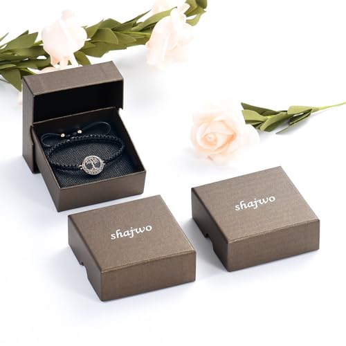 shajwo Cremation Jewelry Tree of Life Urn Bracelet for Ashes for Women Men Adjustable Memorial Keepsake Rope Bracelet - color: Rose Gold