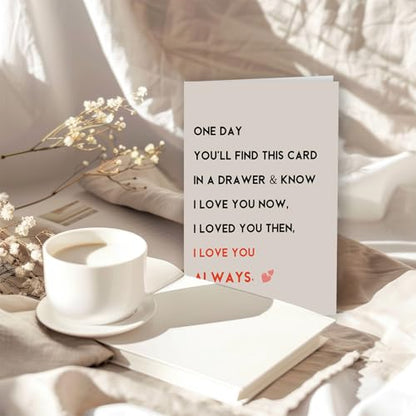 ICOOLYI Romantic Birthday Card & Gifts for Husband Boyfriend Him or Wife Girlfriend Her, Happy Anniversary Card & Gifts, Valentine Day, I Love You Always - color: WY-275