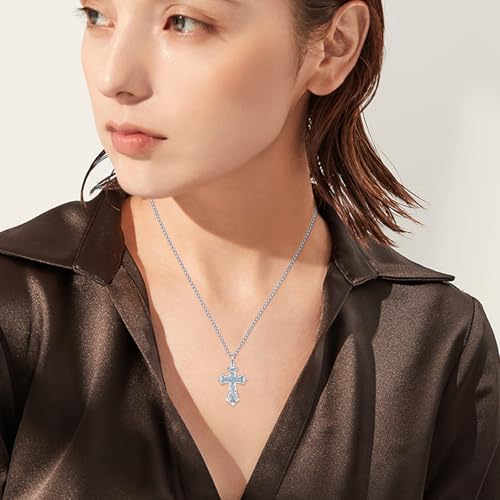 925 Sterling Silver Celtic Cross Urn Necklace for Ashes - color: gold-f