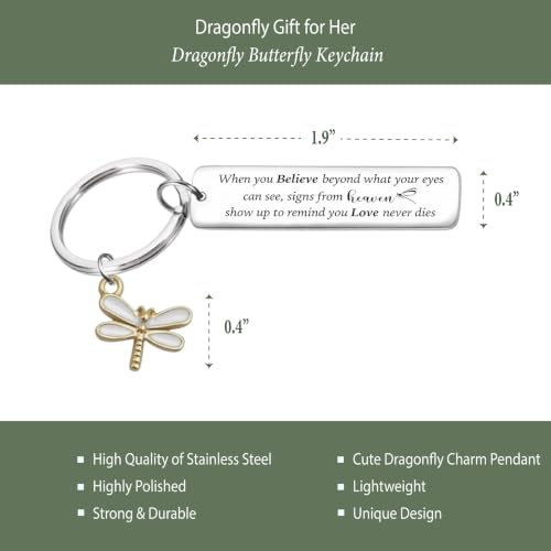 Dragonfly Gifts Women, Inspirational Encouragement Dragonfly Gift Ideas | Hardcover Notebook Green Foil 200 Pages A5 Lined, Dragonfly Themed Gift for Dragonfly Lover Friend Birthday Holiday Christmas - color: Gray-Green