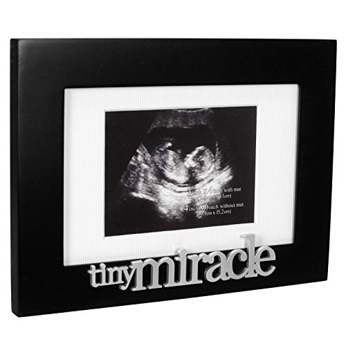 Malden International Designs Expressions Tiny Miracles Matted Picture Frame, 3x4/4x6, Black - style: Black