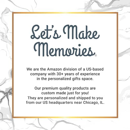 Let's Make Memories Personalized Memorial Lantern - Sympathy - Condolences - in Memory - LED Candle - Automatic Timer - Wood/Metal - Comfort & Light - style: Comfort & Light