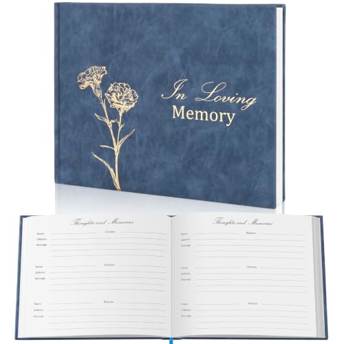 Funeral Guest Book with Memory Pages, Family Tree & Gift Record, 360 Guests | More Than a Sign-In Book – Includes memory pages, family tree, and gift record to preserve memories, and loved ones' stories - style: Guest Book No Year