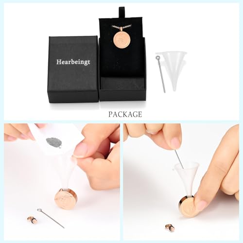 Hearbeingt Tree of Life Cremation Jewelry Paw Print Urn Necklace for Ashes - color: B-Rose Gold