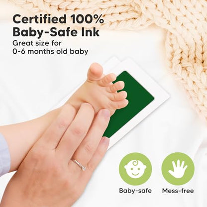 4pk Inkless Baby Hand and Footprint Kit, Mess Free Ink Pads (Autumn, R) - color: Autumn, size: 4-Pack, Regular 2.3" x 3.7"