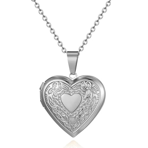 Custom Photo Locket Necklace for Women Mother Aunt Birthday Gifts from Niece Daughter Memory Memorial Gifts for Loss of Loved One Mother Daughter Locket Necklaces for Women