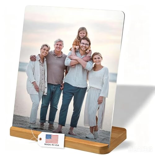 LOUISMIAA Custom Metal Photo Prints,Personalized Picture Gifts,Customized Metal Collage Photo Frame Gift for Family, Lover,Friend,Couple - color: StyleA