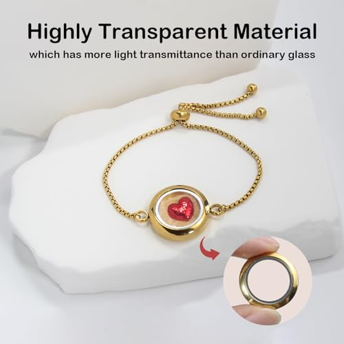 【NEW】 Pet Loss Sympathy Gift Can Hold Pet Hair, Adjustable Pet Memorial Bracelet, Pet Loss Gifts for Dogs Cats, Memorial Bottle for Pet Hair for Men Women Who Lost Pets-Brass Gold