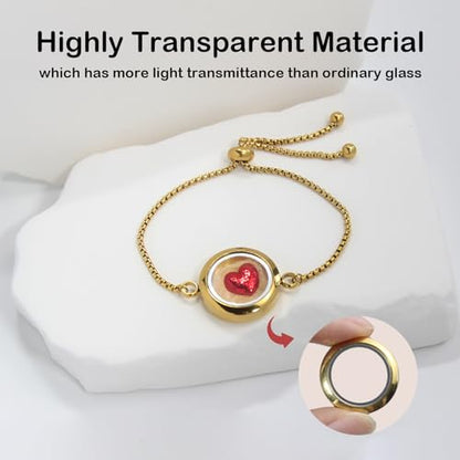 【NEW】 Pet Loss Sympathy Gift Can Hold Pet Hair, Adjustable Pet Memorial Bracelet, Pet Loss Gifts for Dogs Cats, Memorial Bottle for Pet Hair for Men Women Who Lost Pets-Brass Gold