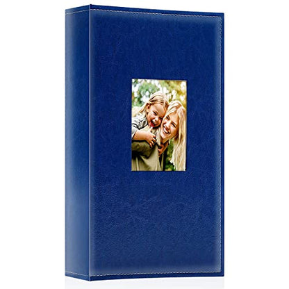 Ywlake Photo Album 4x6 300 Pockets, Leather Photo Albums Holds 300 Horizontal Only Pictures Blue - color: Blue, size: 300 Pockets