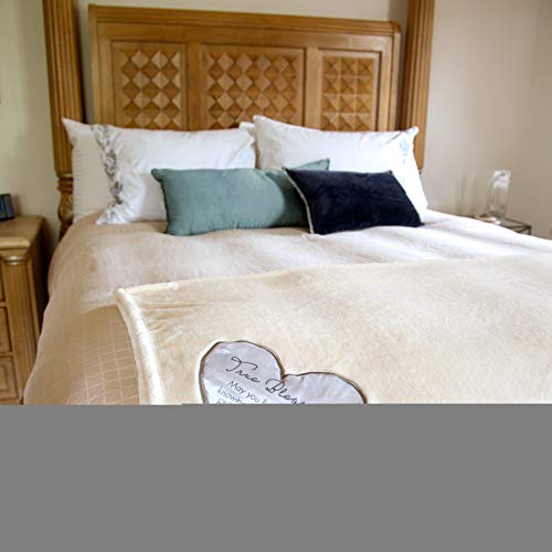 Pavilion Gift Company Blessing Blanket, Cream, Cotton, 50"x60" - style: True Blessing