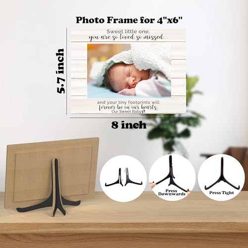 Miscarriage Picture Frame, Sweet Little One You Are So Loved So Missed - Wooden Tabletop Photo Frame With Stand, Miscarriage Gift For Mother, Loss Of Baby Sympathy Gifts For Parents, A17 - style: Sweet Little One