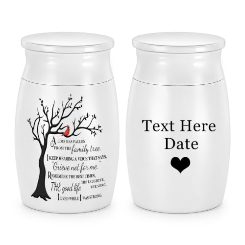 SOITIS Customized 2.7" Aluminum Mini Urns for Human Ashes Keepsake Tree Urn | Small Urns for Human Ashes Keepsake Urns for Human Ashes Decorative Urns Tree of Life Urn Cremation Urns Burial Funeral Urn - color: Custom-tree