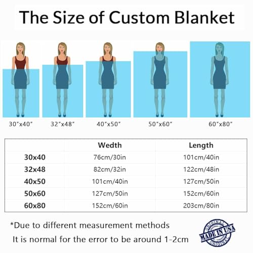 D-Story Personalized Blanket with 10 Photos Custom Blanket for Adults Kids Birthday Xmas for Dad Mom Son Daughter Family Picture Throw Blanket - color: A-10 Photos Design