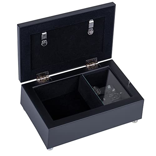 Cottage Garden A Nurse's Prayer Petite Black Jewelry Music Box Plays Amazing Grace