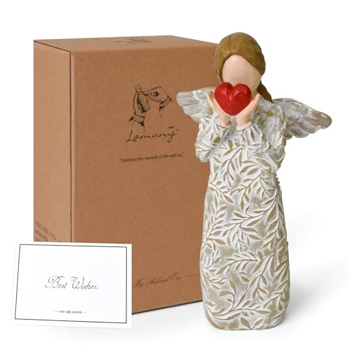 R S Trade Remembrance Angel Figurines, Sympathy Gifts for Loss of Loved One | Sculpted Hand-Painted Angel Statue Home Decor, Memorial Gifts for Loss of Mom Daughter, Grief Gifts for Women