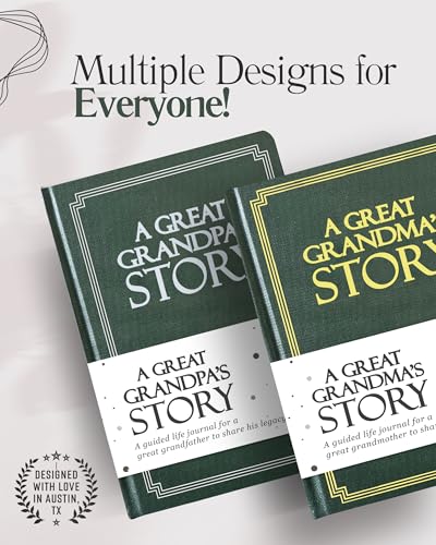 Great Grandma's Life Story Journal (Hardcover): A Meaningful Keepsake for Great Grandma to Share Her Journey & Memories, Book Includes 250+ Prompts, Great Gifts for Mother's Day, Birthday & Christmas - style: Great Grandma Life Story Journal