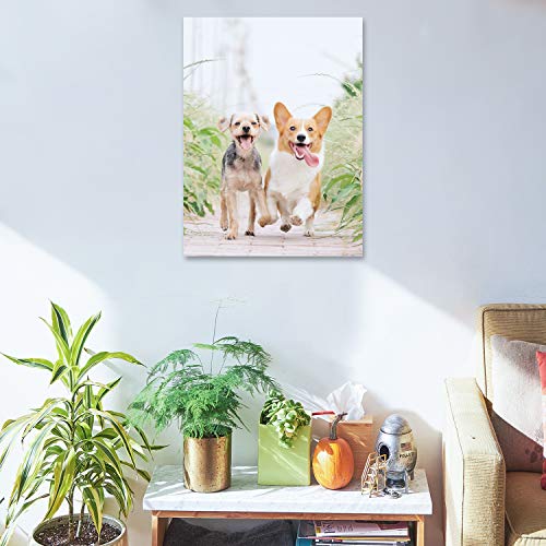 Personalized Photo to Canvas Print - Canvas Prints With Your Photos on Custom Wall Art for Bedroom, Living Room, Wedding Baby Pet Family Picture Framed Wall Art (6" W x 8" H) - size: 8"L x 6"W