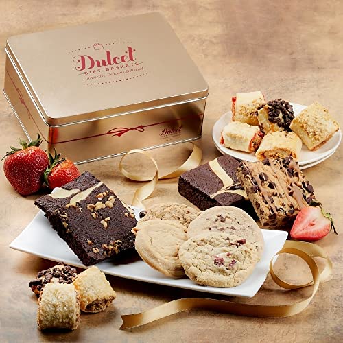Gourmet Treats Gift Basket Food Gift Baskets Housewarmings, Sympathy, Get Well Soon, Birthday Gift Baskets for Men, Women, Family, Friends and Office Gatherings by Dulcet Gift Baskets - style: All Occasions