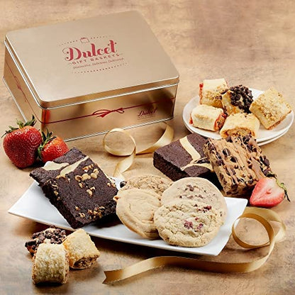 Gourmet Treats Gift Basket Food Gift Baskets Housewarmings, Sympathy, Get Well Soon, Birthday Gift Baskets for Men, Women, Family, Friends and Office Gatherings by Dulcet Gift Baskets - style: All Occasions