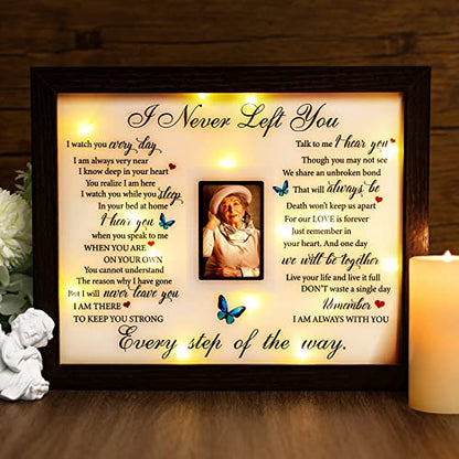 Memorial Gifts LED Shadow Box 2x3 Picture Frame Sympathy Condolences Grief - size: I Never Left You