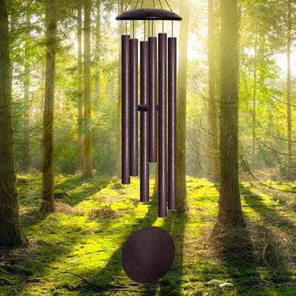45" Large Wind Chimes for Outside, 6 Thick and Bold Aluminum Tubes (Bronze) - color: Bronze