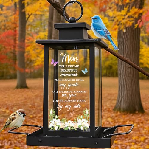Memorial Bird Feeder for Loss of Mom - Sympathy Bereavement Gifts for Loss of Mother Remembrance Funeral Condolence Gifts Thoughtful Sorry for Your Loss Gifts for Loss of Loved One