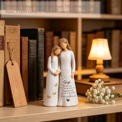 NAN ZAI NAN FANG Gifts for Gigi, Grandma Birthday Gifts from Granddaughter | 5.5" Resin Hand-Painted Angel Figurine for Nana Grandma,Sentimental Gigi Gift for Mother's Day,Christmas,Grandparents Day - style: GiGi