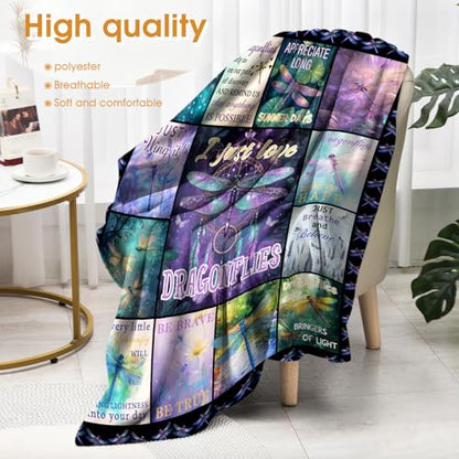 Butterfly Dream Catcher Blanket Gifts for Adults Women Girls Birthday Christmas Halloween Easter Mother's Day Presents Mom Wife Girlfriend Throw Blanket 60"x80" - color: Butterfly, size: 60"x80"