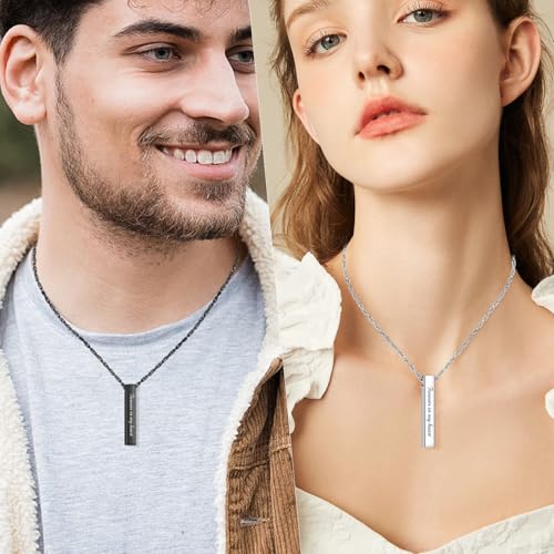 abooxiu Urn Necklace for Human Ashes Cremation Jewelry for Ashes Stainless Steel Keepsake Ashes Necklace Memorial Urn Jewelry Pendant for Women Men - Forever in my heart - style: Silver&Black-engraving