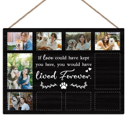 Pet Memorial Photo Board, Collage Hanging Display Picture Board - color: Pet Memorial