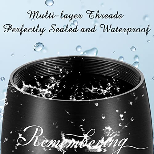 3 Inches Small Keepsake Urn for Ashes Mini Aluminum Urn for Human Ashes Cremation Funeral Ash Holder - Remembering You is Easy I DO IT Every Day. Missing You is a Heartache That Never GOES Away.