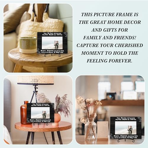 Sympathy Photo Frame Gifts, In Memory of Loved One Remembrance Frames, Those We Love Don't Go Away Wooden Picture Frame With Stand, Bereavement Gifts For Loss Of Family Friends -11
