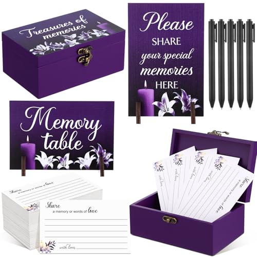 Gilprop 112 Pcs Share a Memory Cards for Celebration of Life, Lily - style: Lily