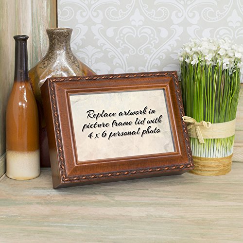 Cottage Garden He Will Wipe Away Every Tear Woodgrain Keepsake Music Box Plays How Great Thou Art