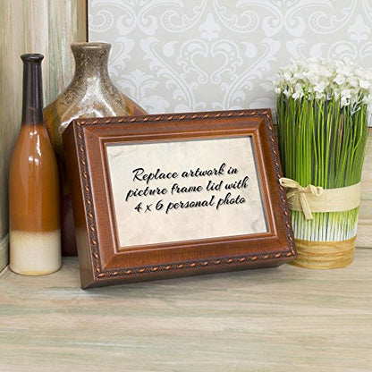 Cottage Garden He Will Wipe Away Every Tear Woodgrain Keepsake Music Box Plays How Great Thou Art