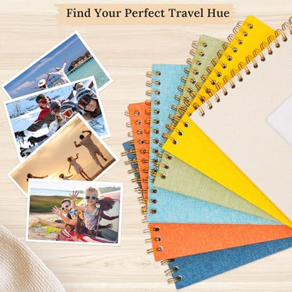 Scrapbook Photo Album Linen Cover, 10 x 10 Inch Hardcover Kraft White Pages Memory Book, for Travel Wedding Guest Book Christmas Baby Shower (20 Sheets/ 40 Pages,Beige) | Beige Hardcover Kraft White Pages Memory Book, for Travel Wedding Guest Book Christm