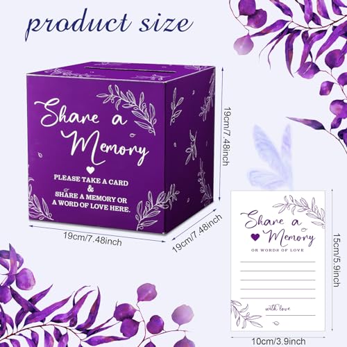 Pajean 50 Share a Memory Cards and Box, Purple, Classic - color: Purple, style: Classic