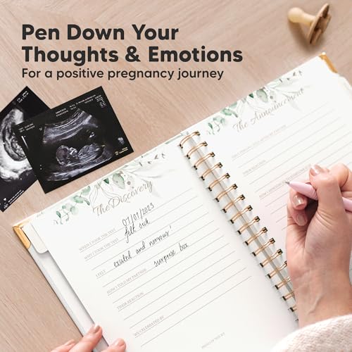 Pregnancy Journal for First Time Moms Gifts - 90 Pages Hardcover (Alpine) - color: Alpine