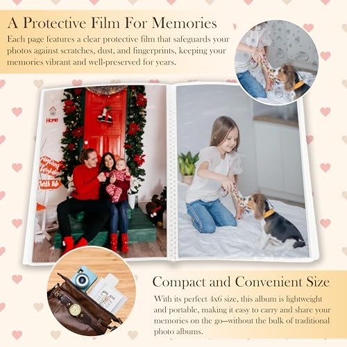 Christian Photo Album 4x6, Boho Botanical You Are Inspirational Bible Verse Scripture 18 Pockets Small Picture Memory Photo Album for Family Anniversary Travel Vacation - color: Bible You Are