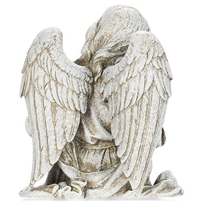 Joseph's Studio by Roman, 12.75" H Sitting Angel Garden Statue, Outdoor Decor