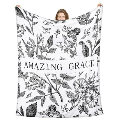 Moukeren Christian Blankets for Women Religious Gifts 50x60 - style: Morning Glory
